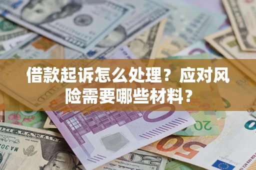 武汉借款起诉怎么处理？应对风险需要哪些材料？