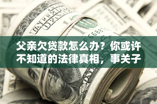 武汉父亲欠贷款怎么办？你或许不知道的法律真相，事关子女未来