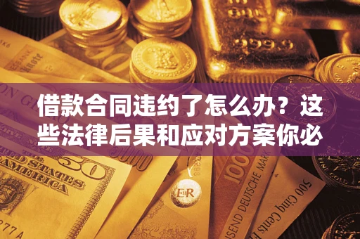 武汉借款合同违约了怎么办？这些法律后果和应对方案你必须知道