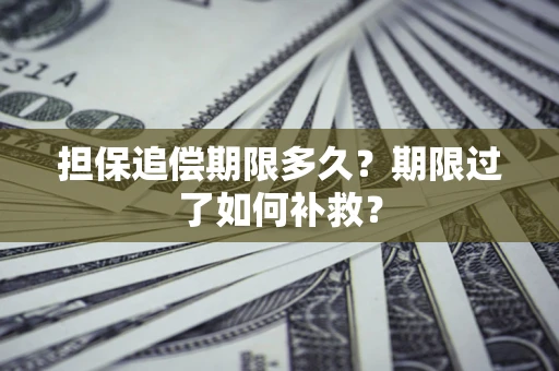 武汉担保追偿期限多久？期限过了如何补救？