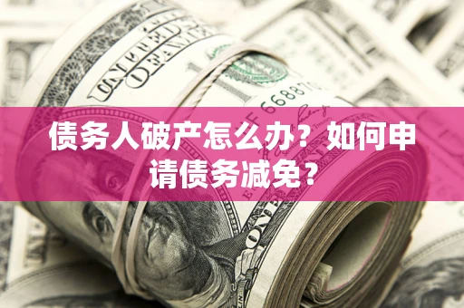 武汉债务人破产怎么办？如何申请债务减免？