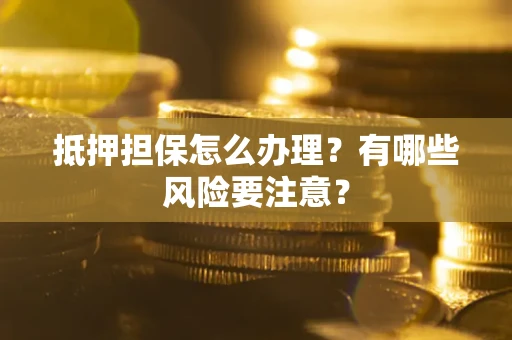武汉抵押担保怎么办理？有哪些风险要注意？
