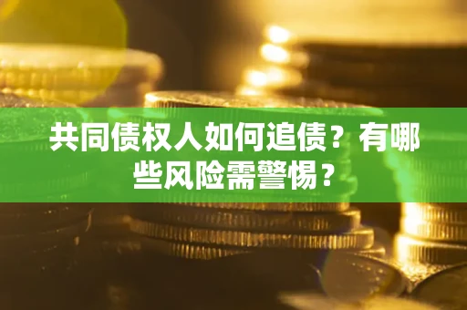 武汉共同债权人如何追债？有哪些风险需警惕？