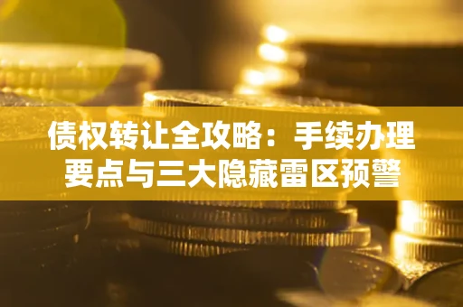 武汉债权转让全攻略：手续办理要点与三大隐藏雷区预警